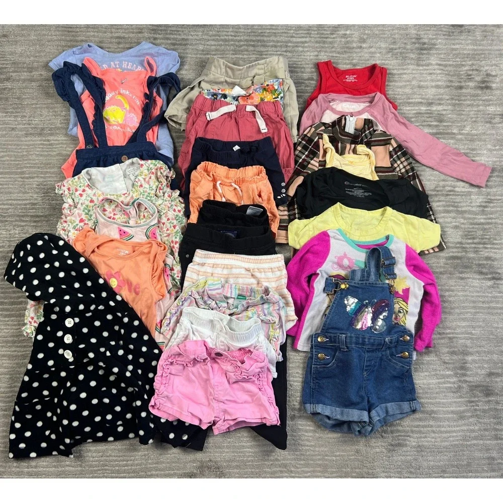 Lot of 26 Girls 18m 24m 2T Carter's Garanimals Toddler Multi Hoodie Pants Shorts